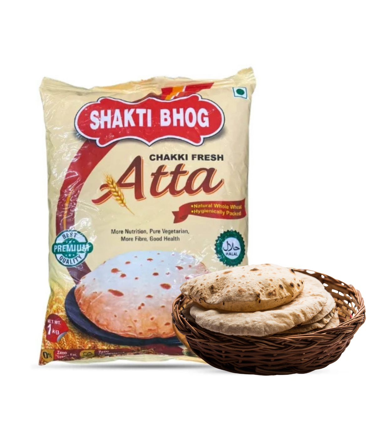 Shakti Bhog Whole Wheat Atta (1 kg)