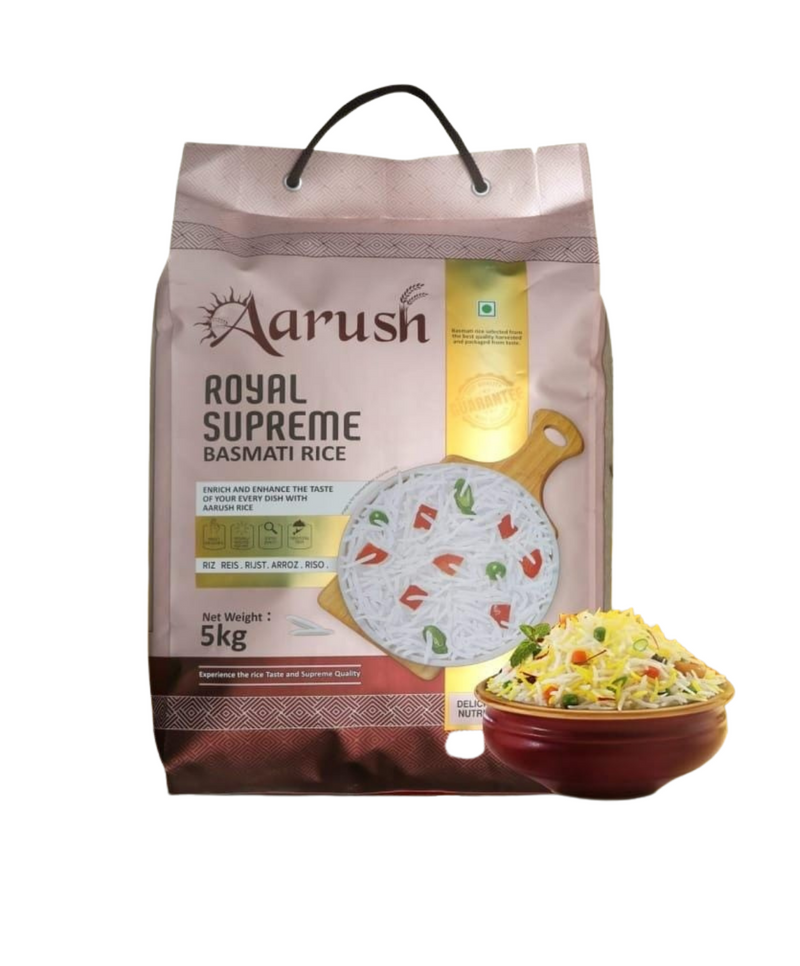 Aarush Royal Supreme Basmati Rice (5 kg)